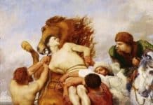 Lord Byron’s one of the most famous poems devoted to Ukrainian Hetman Ivan Mazeppa “Mazeppa” by Louis Guisnet, 1874