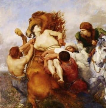 Lord Byron’s one of the most famous poems devoted to Ukrainian Hetman Ivan Mazeppa “Mazeppa” by Louis Guisnet, 1874