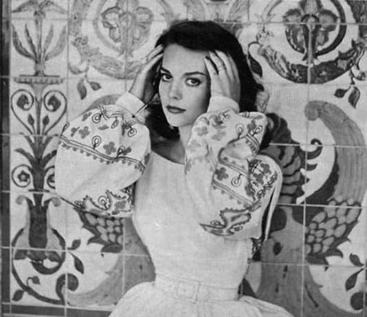 Natalie Wood, ‘West Side Story’ film star, in her Ukrainian national dress