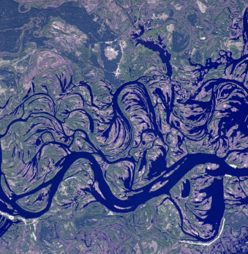 Ukraine’s Pripyat River Is Like A Work of Art From Space