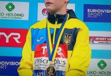 13-year-old Ukrainian Oleksiy Sereda became the youngest European champion in the history of diving