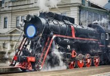 Almost Antique Locomotive Operating in Ukraine