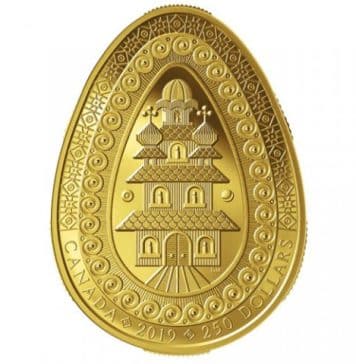 Canada mints Ukrainian Easter Egg pure gold coin