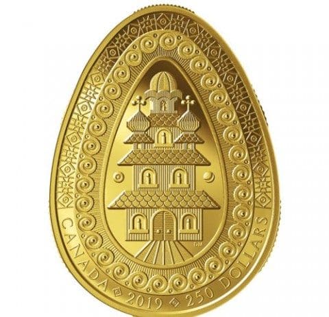 Canada mints Ukrainian Easter Egg pure gold coin