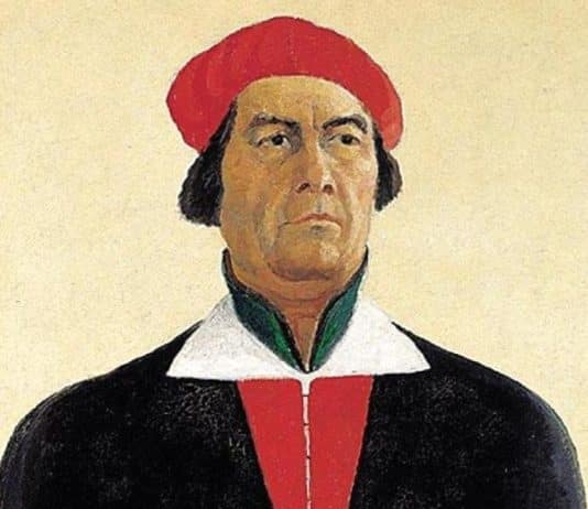 Kazimir Malevich, a Ukrainian avant-garde artist was born in Kyiv on Feb. 23, 1879
