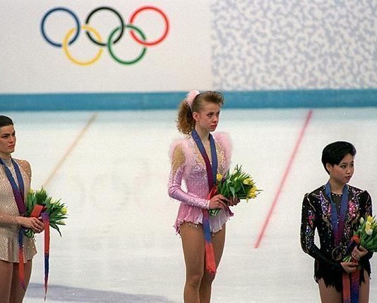 Oksana Baiul, the first Winter Olympic champion of independent Ukraine, 1994