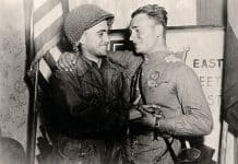 Meeting at the Elbe: Lt. William Robertson (U.S. Army) and Lt. Alexander Silvashko (First Ukrainian Front) on April 25, 1945
