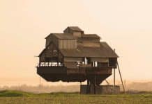 Abandoned potato sorting station in Ukraine