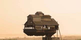 Abandoned potato sorting station in Ukraine