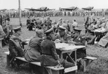 Adolf Hitler and Benito Mussolini visit their troops in Ukraine