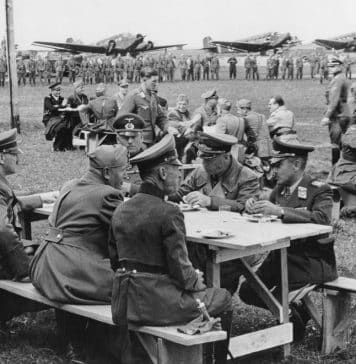 Adolf Hitler and Benito Mussolini visit their troops in Ukraine