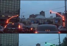 Cool traffic lights in Kyiv
