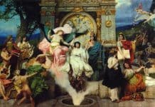 ‘Curtain for the Lviv Theatre of Opera and Ballet’ by Henryk Siemiradzky