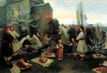 ‘Easter morning prayer” by Ukrainian painter Mykola Pymonenko