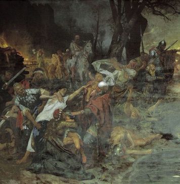 ‘Warriors of Sviatoslav the Brave in the Battle of Silistria’ by Henryk Siemiradzki