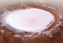 Water ice in the Korolev crater on Mars