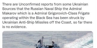 Russian warship ‘Admiral Makarov’ hit with Neptune missile near Zmiiny island