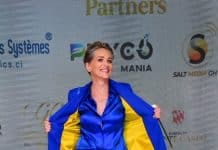 Sharon Stone signals her support for Ukraine at Cannes, – Vogue