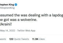 Stephen King compares Ukraine to Wolverine