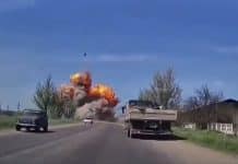 Turret of Russian tank: ‘I can fly, my friend!”