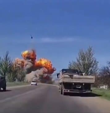 Turret of Russian tank: ‘I can fly, my friend!”