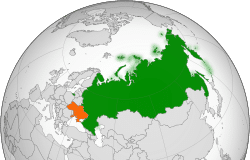 Russia desiring land of Ukraine. Map of two countries for comparison