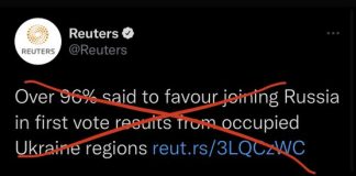 Russian sham referenda in Ukraine be like Terrorists polling hostages