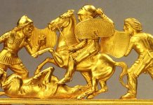 Scythians had enormous stature and were a terrifying sight for enemies Gold Comb, Solokha barrow, Ukraine