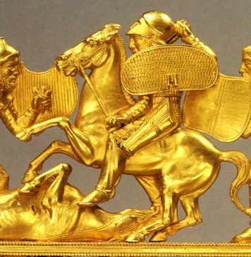 Scythians had enormous stature and were a terrifying sight for enemies Gold Comb, Solokha barrow, Ukraine