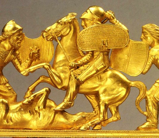 Scythians had enormous stature and were a terrifying sight for enemies Gold Comb, Solokha barrow, Ukraine