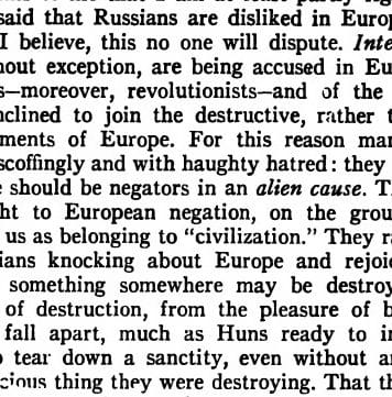 Dostoyevsky: ‘Scratch a Russian and you will find a Tartar’