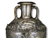 Most famous Scythian silver Amphora/Vase from Chertomlyk Royal Kurgan in Ukraine