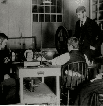 First ever X-ray in the US was performed on the invention of Ukrainian scientist Ivan Puluj The event captured by photographer Henry H. Barrett on February 3, 1896, in Dartmouth’s Reed Hall.