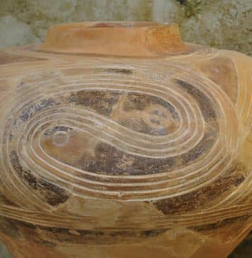 Yin-Yang symbol was created in more northern area than China? Trypillian Vase, ca 4000 BC. National Museum of History of Ukraine. Photo by the author of the article