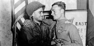 Elbe Day iconic photo: American Robertson and Ukrainian Silvashko