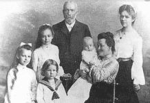 Ivan Puluj and long hair of one of his female students