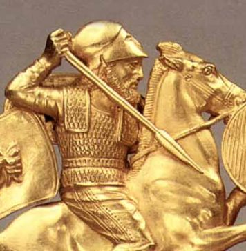 Athenian-type helmet from Scythian barrow in Ukraine