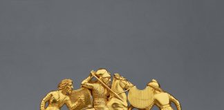 Scythian Battle-Scene Golden Comb from Solokha Royal Kurgan in Ukraine