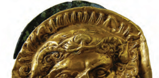 Scythian Heracles and Medusa gold plates from Chmyreva Barrow in Ukraine