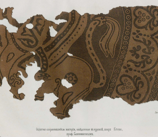 Heart-shaped ornamentations on Kyiv Rus textiles 1000 years ago. ‘Sacral Ivy’?