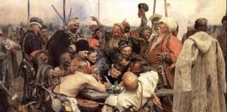 World-famous painter Ilya Repin portrayed two nations – Ukrainians above, Russians below