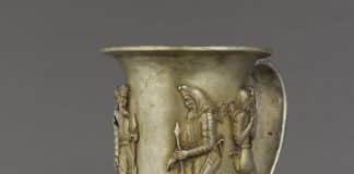 Scythian Wild Boar Silver Rhyton found in Ukraine but now in Louvre, France