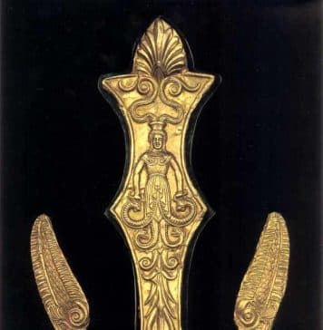 Famous Scythian Snake Goddess: Gold Frontlet from Tsymbalka Kurgan in Ukraine