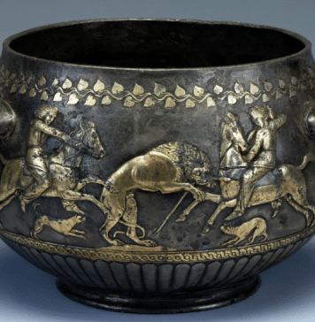 Scythian Vessel with Hunting Scenes from Solokha Kurgan