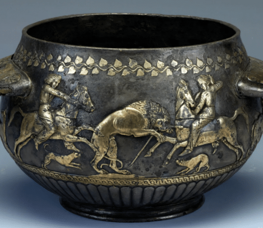 Scythian Vessel with Hunting Scenes from Solokha Kurgan