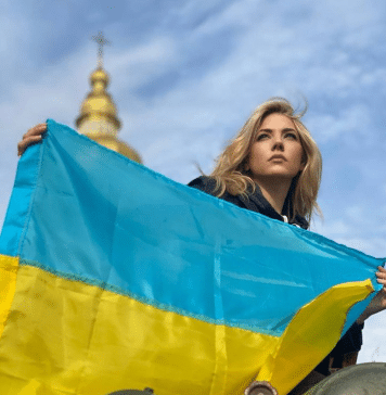 Katheryn ‘Lagertha’ Winnick in Kyiv, May 2023