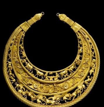 Scythian Golden Pectoral from Tovsta Mogila, Ukraine