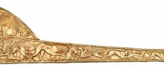 Scythian sword in golden scabbard from Tovsta Mogyla Kurgan