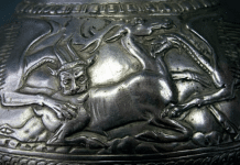 Rare Griffins on Frieze Vessel from Great Ryzhanovka Kurgan