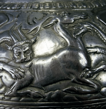 Rare Griffins on Frieze Vessel from Great Ryzhanovka Kurgan